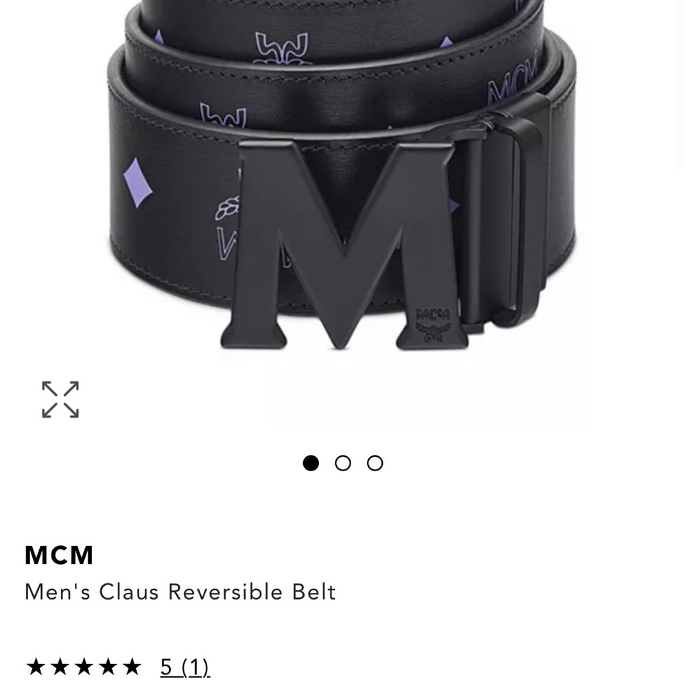 MCM MENS REVERSIBLE BELT
